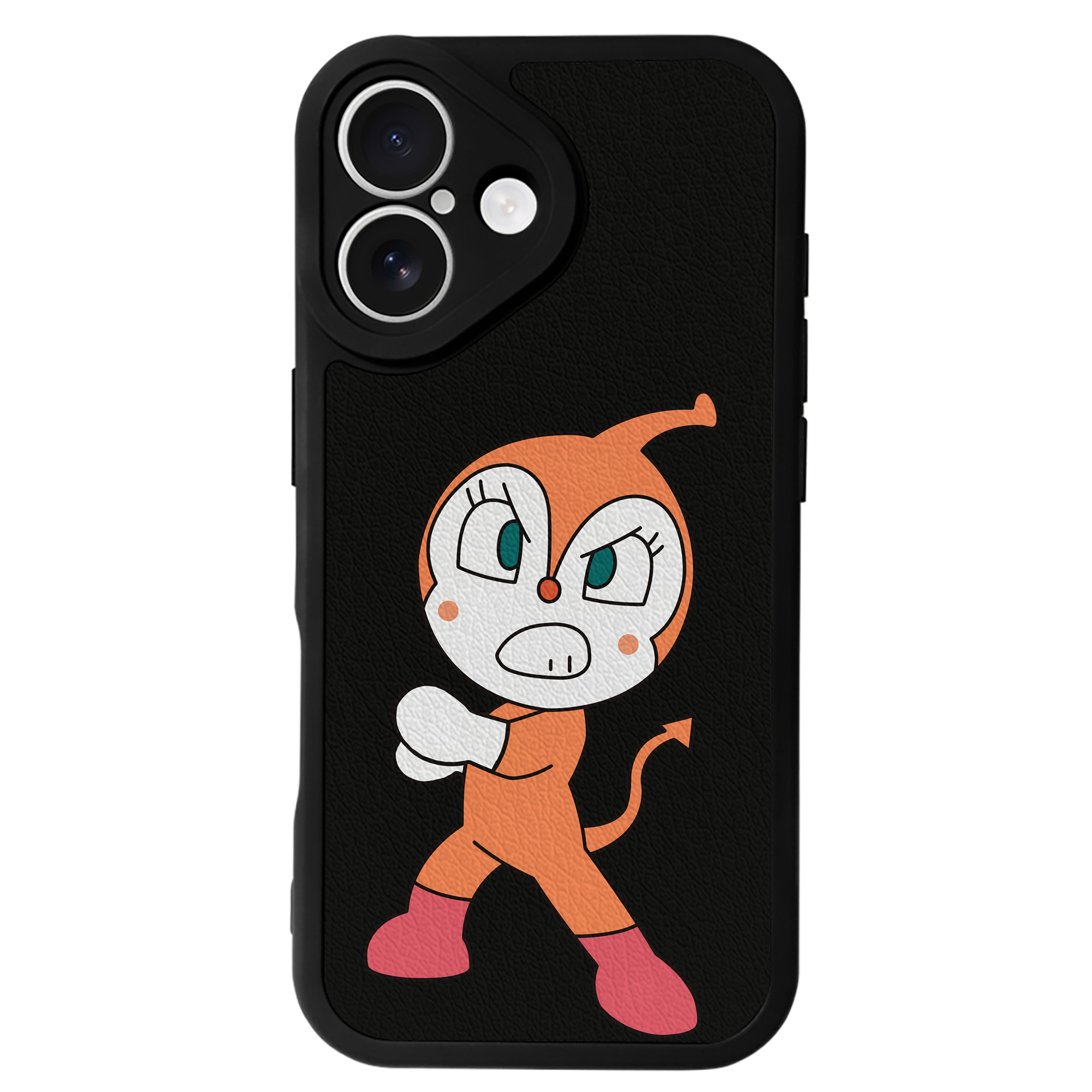 （画像用） アンパンマン Anpanman 【iPhone 16シリーズ対応】シリコンスマホケース（レザー調） 材質：シリコン
